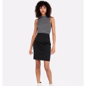 Express High Waisted Pintucked Pencil Skirt - 8